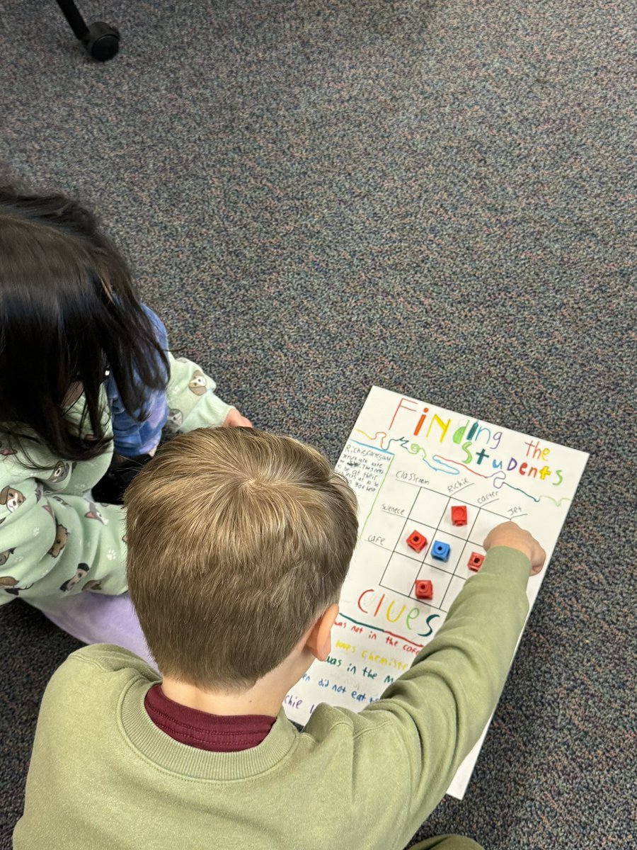 Loved watching these 3rd graders use their convergent thinking skills to solve logic puzzles they created for one another. <a href="/cary_elementary/">Cary Elementary</a>