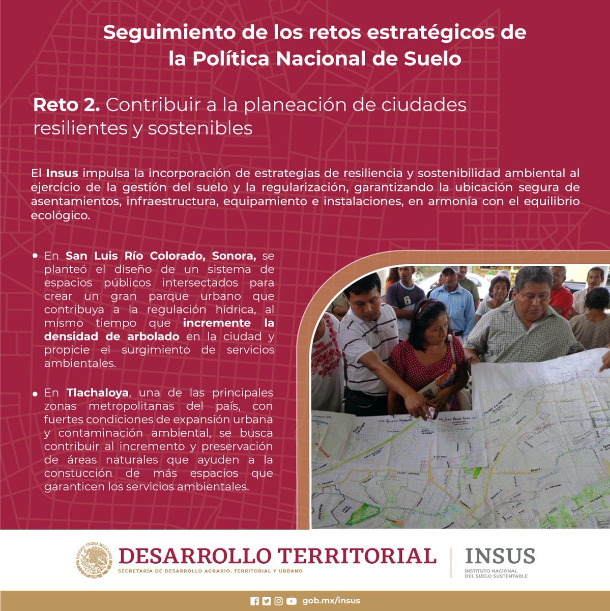 INSUS_Oficial's tweet photo. Conoce los retos de la #PolíticaNacionalDeSuelo

#Reto2 #Planeación #CiudadesResilientes #CiudadesSostenibles

https://t.co/1UMBbC48PP https://t.co/6MTYjhLvqZ