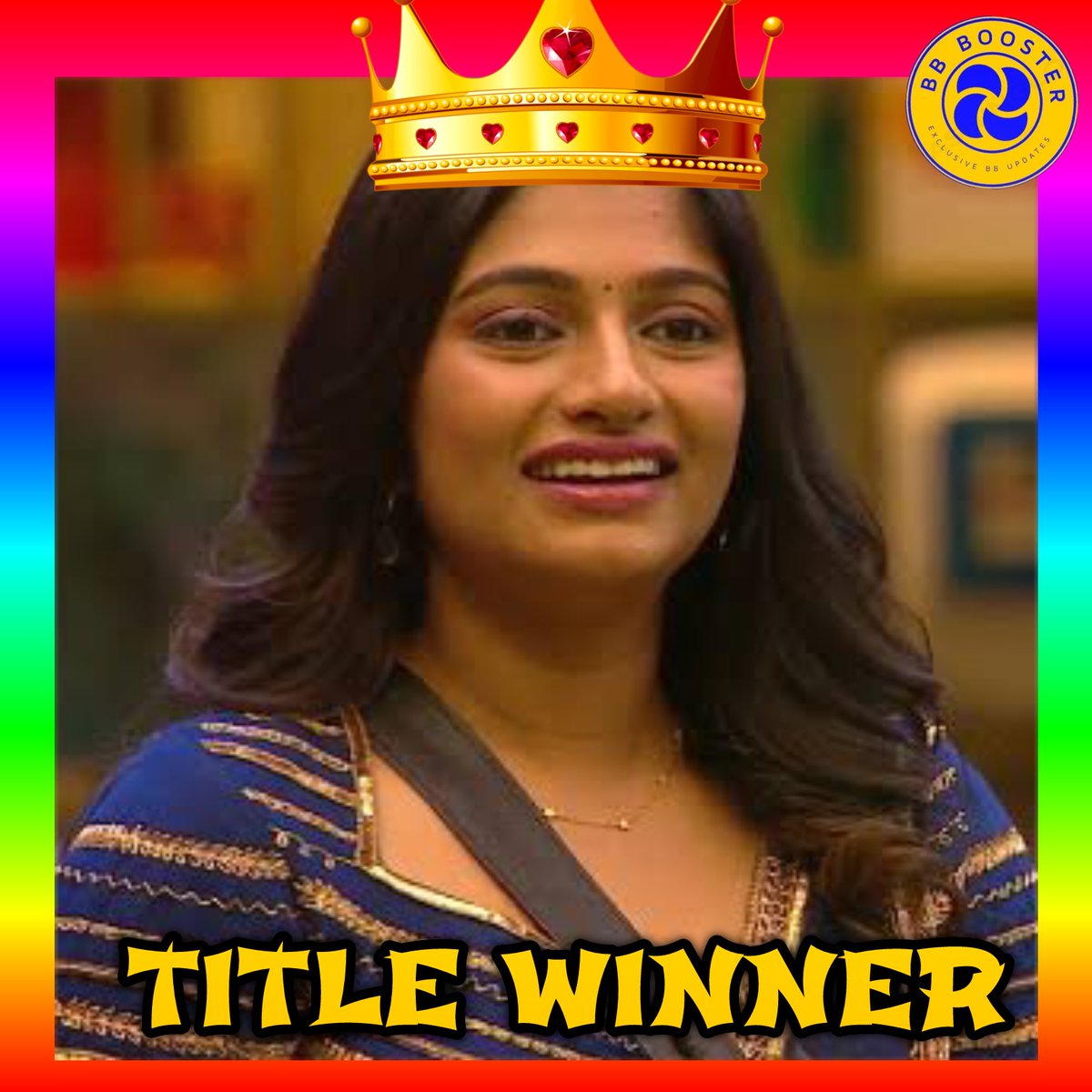 Congratulations! #Archana is now the title winner of Bigg Boss Tamil Season 7 

#BiggBossTamil7 #BiggBossTamil 
#BiggBossTamilSeason7