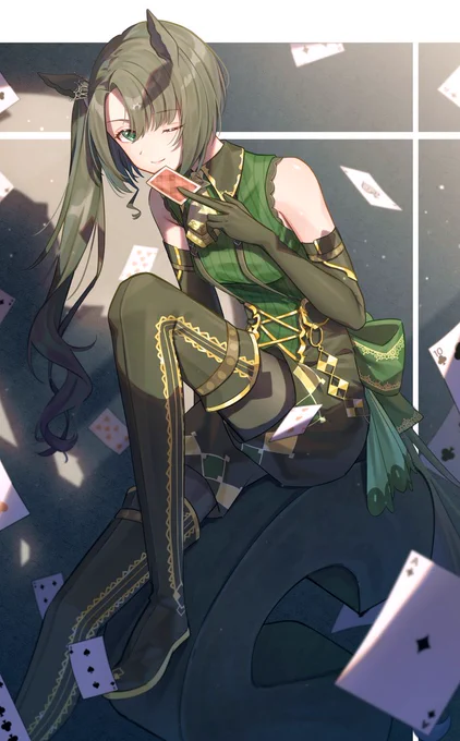 「最後の一枚は」 #ウマ娘 #サトノクラウン