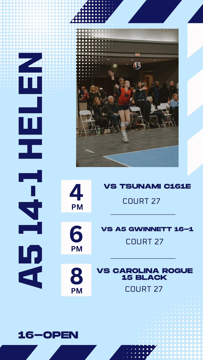 🏐LIL BIG SOUTH DAY 1 SCHEDULE🏐