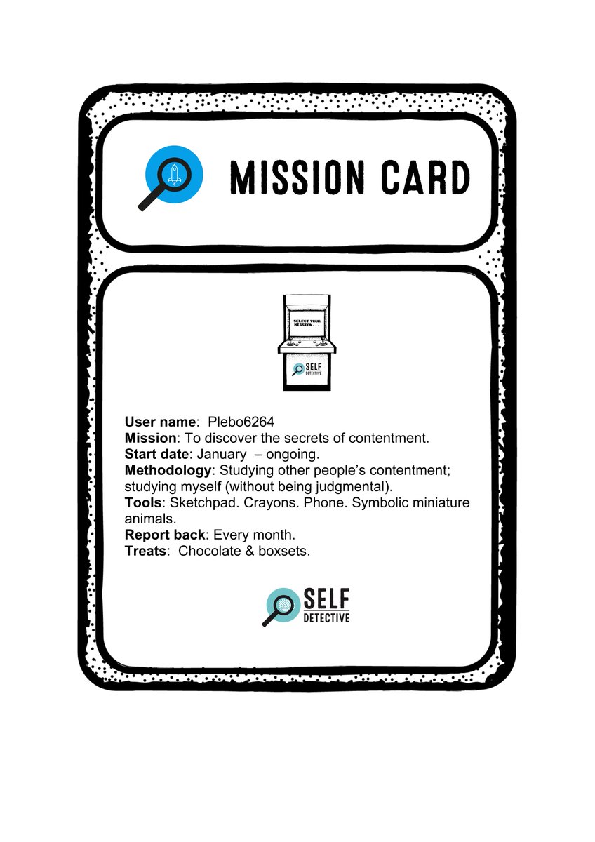 Who's up for a mission in 2024?
Here's an example someone has kindly donated.
#WellnessJourney #SelfDetective #selfdetectivecard  #personalgrowth #selfcare #mentalhealth #selfimprovement #ThoughtForTheDay