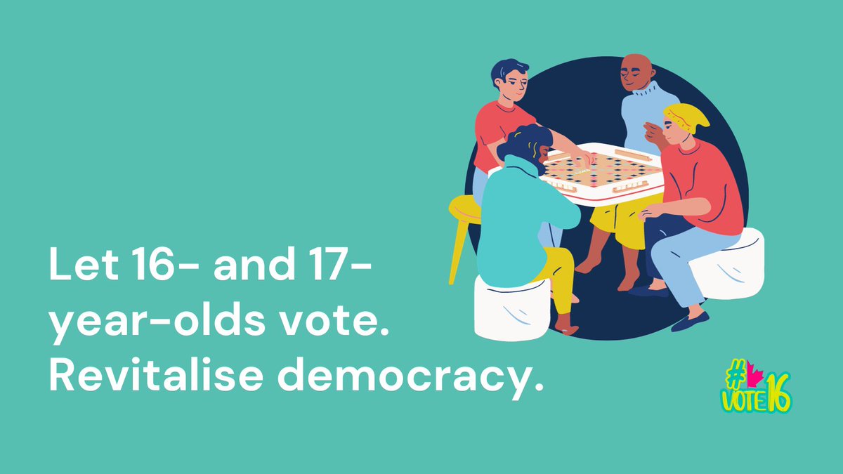 Democracy is in decline. Voter turnout rates have dropped every election since 2015 and young people are consistently underrepresented. We need a change now. vote16.ca/senate