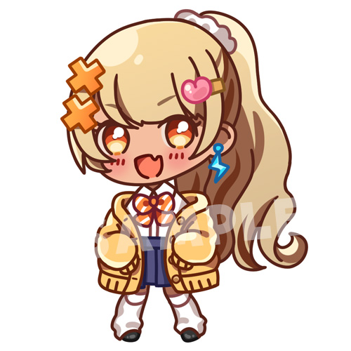 「制服きゅーちゃん描き直した! VGGCでアクキーになる予定です #神成った」|七瀬ここあ☕️コミティアA-10bのイラスト