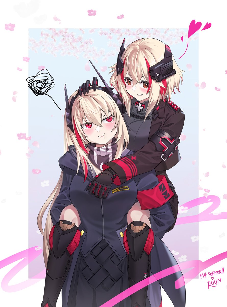 Samsam_S2S's tweet photo. Thank you very much for this @WarThunderNihon
they both look Cute 🩷 M4 SOPMOD II &amp; Roon🩷

#GirlsFrontline #AzurLane https://t.co/cRJBVYfcuu