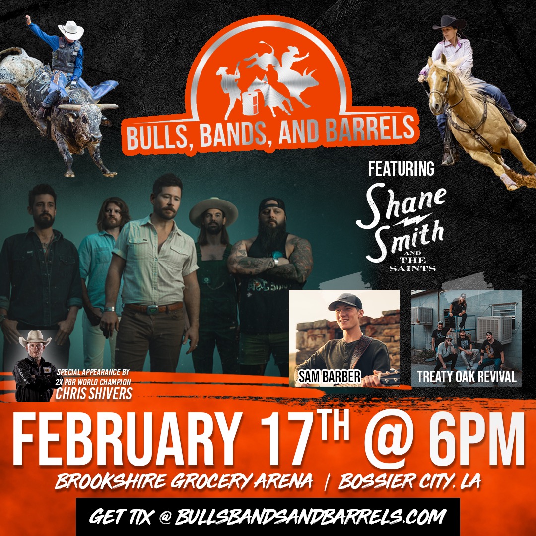 ☝️ month until BBB takes BGA on a wild ride with bull riding, barrel racing, and a concert! 🎸

Plus a special appearance by 2x PBR World Champ, Chris Shivers!! 🏆

🎟️ bit.ly/BBB_BossierCit… in person at the b1BANK Box Office open Wednesdays &amp; Fridays from 10AM – 2PM.