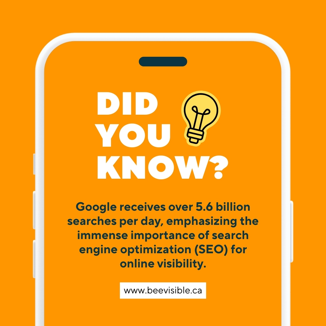 Fact check: Google processes a mind-boggling 5.6 billion searches every single day! Boost your online presence with the power of SEO. 💪✨ #KnowledgeIsPower 

✌