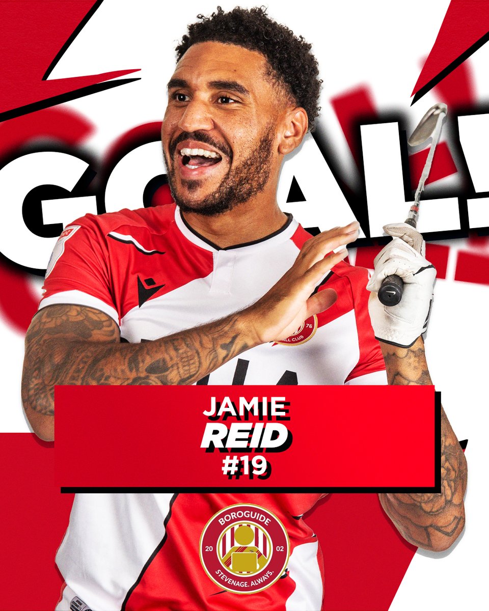 StevenageFC's tweet photo. JAMIE REIDDDD! 🤩 https://t.co/fIou3N8k0M