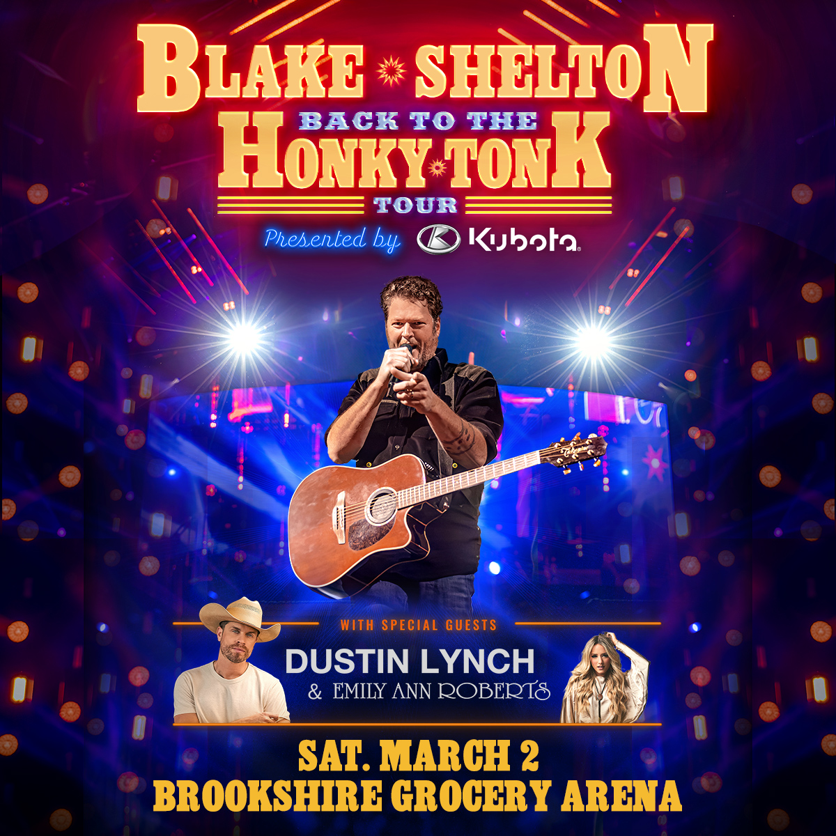 ⁉️ POP QUIZ!

Which one of our upcoming performers was named People Magazine's "Sexiest Man Alive" in 2017?

Answer: Blake Shelton! 🤠

See him, Dustin Lynch, &amp; Emily Ann Roberts here at the BGA March 2!

🎫 bit.ly/BlakeSheltonBo…