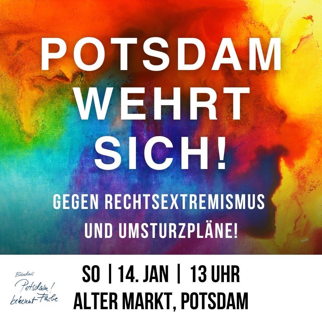 #POTSDAMWEHRTSICH Kommt alle!!! Wir lassen dem Rechtsextremismus keinen Platz!!!