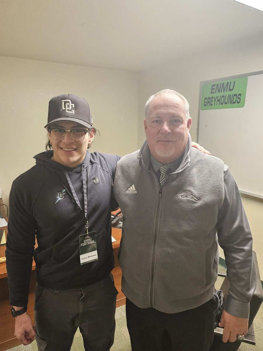 Isaac Medrano (@isaac_medrano24) on Twitter photo Thank you <a href="/CoachKelleyLee/">Kelley Lee</a> and <a href="/osoukup/">Oliver Soukup</a> for the visit and the Offer! Truly blessed. Go Hounds <a href="/ENMUFootball/">Eastern New Mexico University Football</a> !! #reignforever Thank you <a href="/CoachKelleyLee/">Kelley Lee</a> and <a href="/osoukup/">Oliver Soukup</a> for the visit and the Offer! Truly blessed. Go Hounds <a href="/ENMUFootball/">Eastern New Mexico University Football</a> !! #reignforever