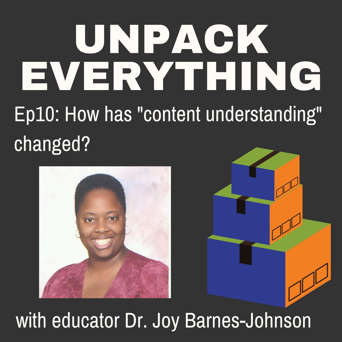 We're back from a little break with your practitioner🍎disciplinary core ideas episode. It's a fun one with Joy Barnes-Johnson! open.spotify.com/episode/6PXePC…