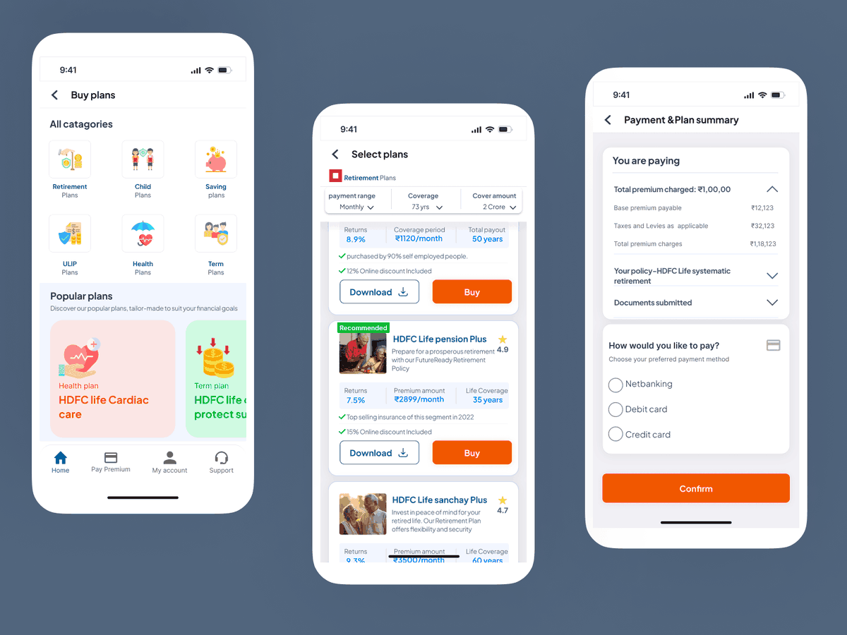 🚀 Exciting UX journey at HDFC Life Insurance app! 📱✨

1️⃣ Unveiled user insights 
2️⃣ Strategic redesign for a seamless experience 
3️⃣ Impactful result & positive reviews!

Full story on Medium: link.medium.com/2o27Z6TykGb

#UXDesign #CaseStudy #DigitalTransformation #InsuranceApp