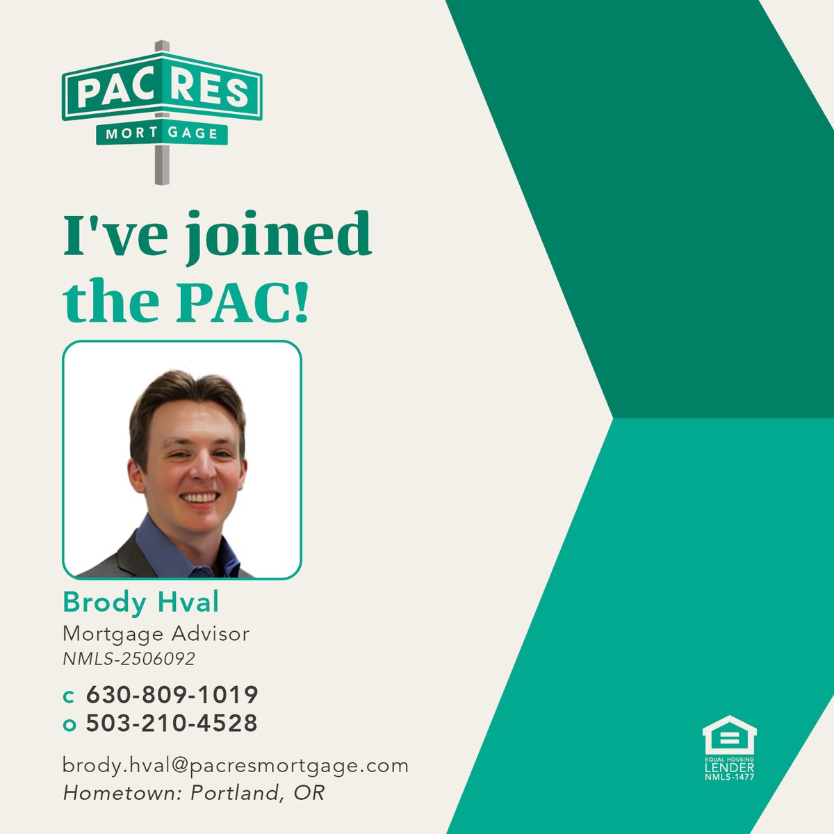 PacResMortgage's tweet photo. We love to see our family grow 🌱! It’s a pleasure to introduce our newest team member, Brody Hval. Congratulations—we’re excited to have you and can’t wait to see everything you’ll accomplish.
#welcometothepac #newpacmember #pacresmortgage https://t.co/2UB5OD2kP1
