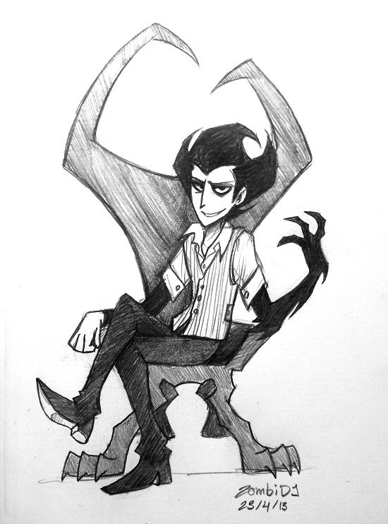 GoopyBonez's tweet photo. @M3riah_Keyes JEEZ you just gave me a flashbang from the 2010’s, ZombiDJ’s Don’t Starve fanart. https://t.co/pnIwB4pUHl