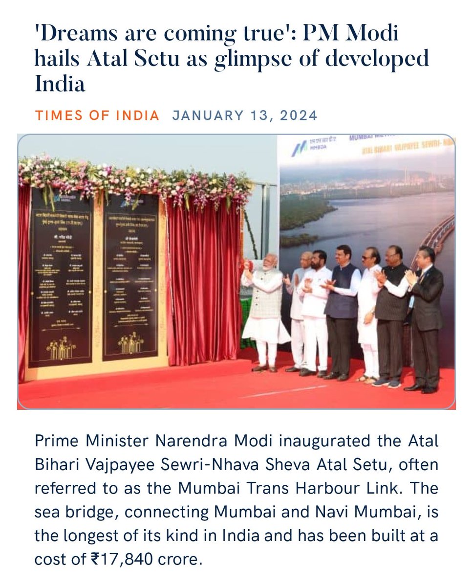 NidwadeAnna's tweet photo. 'Dreams are coming true': PM Modi hails Atal Setu as glimpse of developed India
https://t.co/4kD7MAdGWz

via NaMo App https://t.co/1CUOSF2NTZ