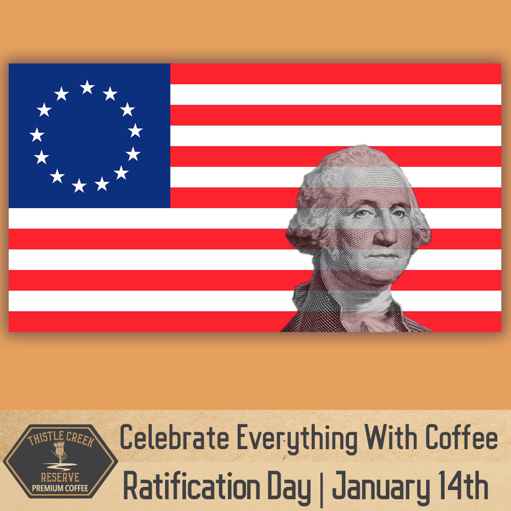 CoffeeTCR's tweet photo. It's #RatificationDay!Today commemorates the day that officially ended the American Revolution with the ratification of the Treaty of Paris on January 14,1784. Read more:
https://t.co/kwPJ6mCXn1
#BeyondTheCup #ThistleCreekReserve #ThistleCreekReserveCoffee #TCR #TCRcoffee #coffee https://t.co/G7frfmzXBd