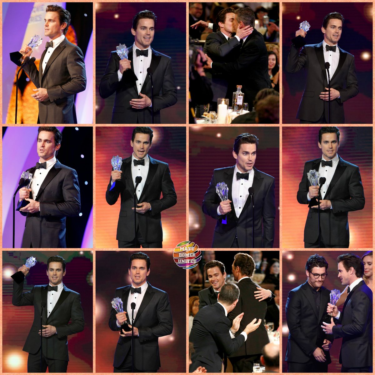 MattBomerUnited's tweet image. Ending today with some photos and screenshots of #MattBomer receiving his Critics' Choice Award for #TheNormalHeart. Back with more tomorrow.