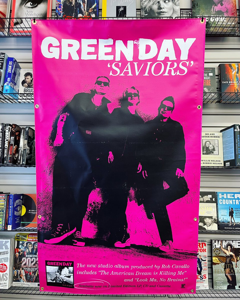 Will you be joining us for the @greenday ‘Saviors’ Listening Event? 🤘🤘🤘 💥2:00pm start time 💥exclusive giveaways 💥special pre-order of