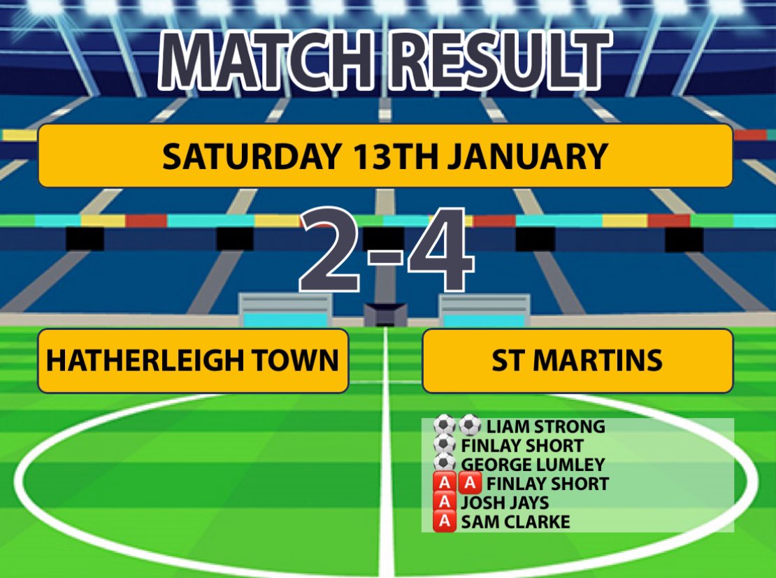 3 POINTS ON THE ROAD!!

The Saints pick up a huge win away at Hatherleigh this afternoon🤝

A dominant performance for the majority of the game, unfortunately conceding a few late on.

We go again at home next weekend👊🏽

UP THE SAINTS🔴⚫️