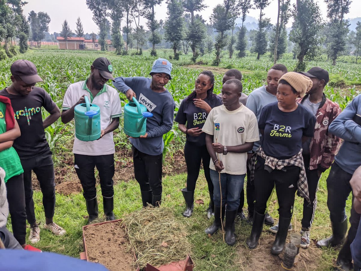 Today, we visited @B2RFarms at their @UR_CAVM busogo site.
 We're inspired by their work and committed to sharing what we learned with local farmers to help promote #SustainableAgriculture practices.

By working together, we can shape the future of agriculture. #YouthInAgric