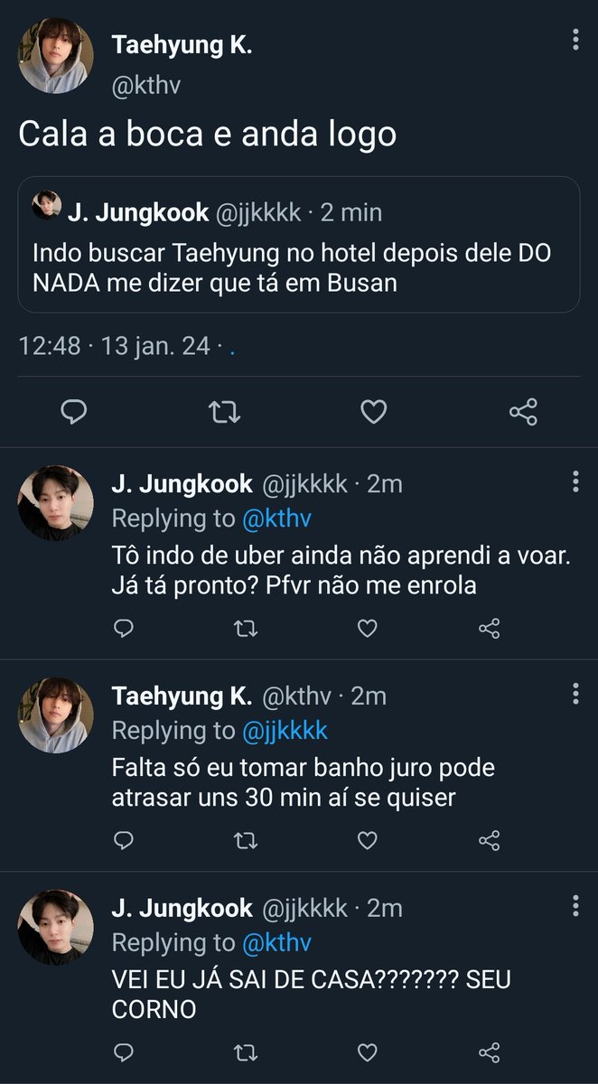 lystetee's tweet photo. ✨️ #taekookau mini | Não, nós não somos apenas amigos 

Jungkook estava indo buscar Taehyung no hotel, depois deste lhe surpreender dizendo estava em Busan para vê-lo, após meses longe um do outro, com a promessa de passarem algum tempo juntos e matar a saudade. https://t.co/B9wqWJSA4Q