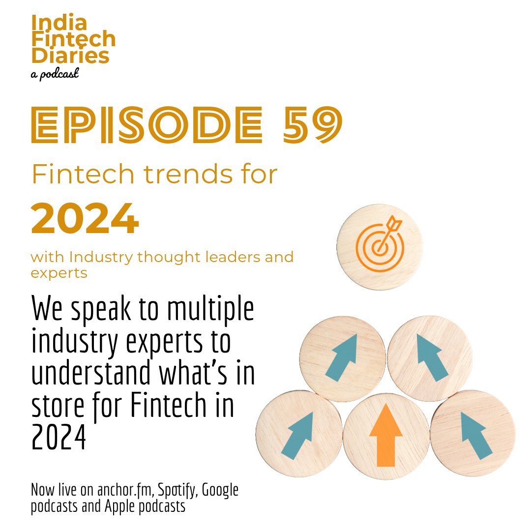🎙️In our very first episode of 2024, we spoke to Fintech leaders from Digital Lending,InsurTech,Banking Technology and WealthTech . Tune into learn about 2024 trends: spoti.fi/3O2KJgy #2024trends #fintech #podcast #India #lending #payments #wealthtech #insurtech #banktech