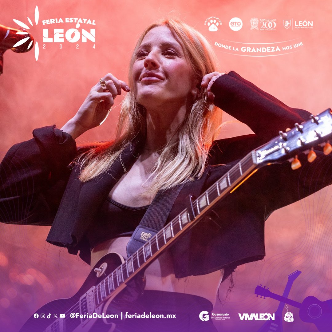 FeriaDeLeon's tweet photo. ✨We’re still falling for you✨ 

Seguimos vibrando de la emoción con la primera visita a México de @elliegoulding  y en nuestro primer día de la Feria Estatal de León 2024. 🥹

#FEL24 https://t.co/AoGk1sMBWS