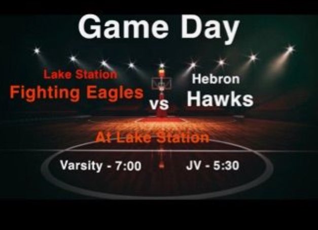 Game day!  Get out and support the Eagles as they will host Hebron tonight. Gym will be warm and the popcorn is the best in the business. See you all there. JV Tip is 5:30 and Varsity at 7:00. #EaglePride