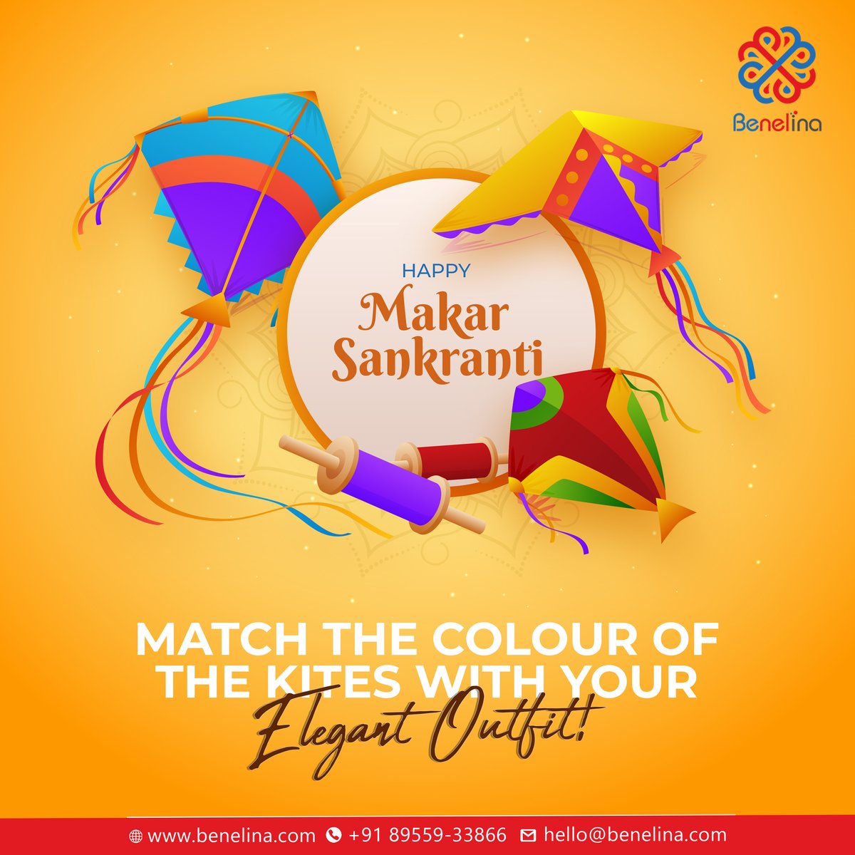 Benelinaaa's tweet photo. May the blessed hours of Makar Sankranti be more vibrant with Benelina's authentic traditional outfits..,✨
Happy Makar Sankranti to all!🙏
.
.
.
#makarsankranti #happymakarsankranti #makarsankranti2024 #makarsankrantiwishes #makarsankranticelebration #BenelinaClothing https://t.co/1fvZHfCUIE