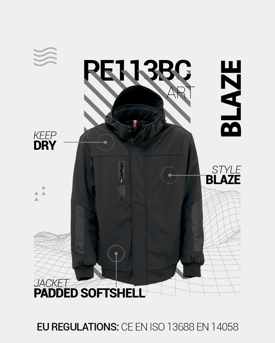 BLAZE, la giacca da lavoro che unisce design e tecnologia🔬

Dotata di tecnologia KEEP DRY,  una membrana di nuova concezione che, grazie a una tecnologia innovativa, assicura protezione dal vento, impermeabilità e traspirabilità anche nelle condizioni più estreme.⛈️

#upower