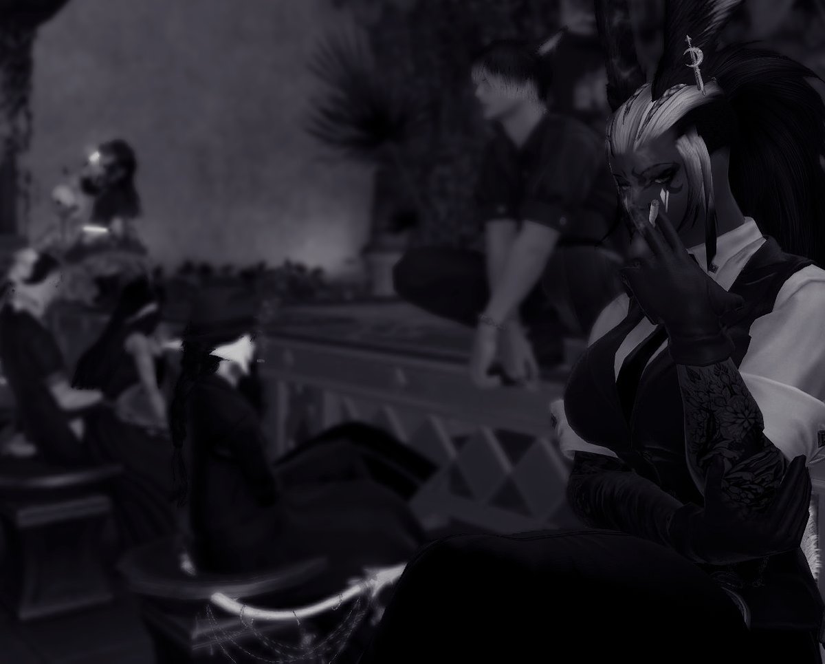 XannGaming's tweet photo. Noir theme celebration. Had a real blast with the Murder Mystery. https://t.co/R8XEUO5oZH