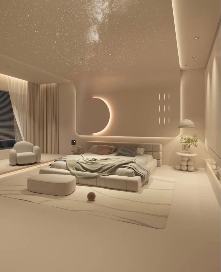 This minimalistic bedroom >>>