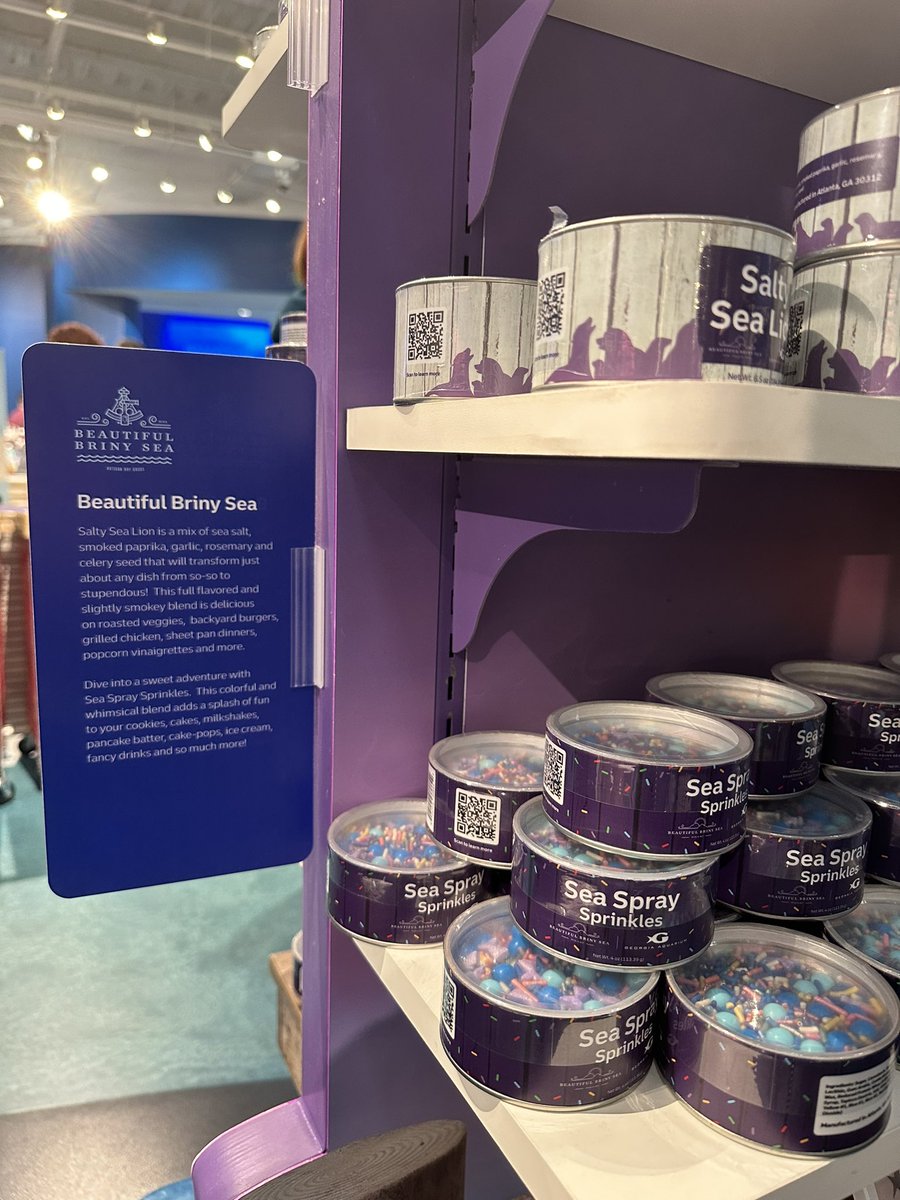 Was walking through the gift shop in the <a href="/GeorgiaAquarium/">Georgia Aquarium</a> and saw <a href="/beautifulbriny/">Beautiful Briny Sea</a> salts!!! How awesome!