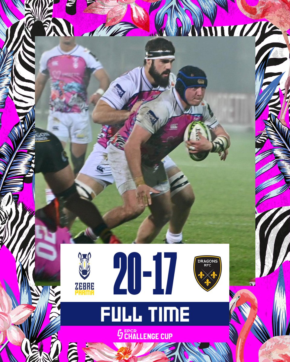 Una vittoria di 💗

Altri 4 punti che avvicinano le #ZebreParma 🦓 agli ottavi di finale di #ChallengeCupRugby!

#WeAreZebre #ZEBvDRA