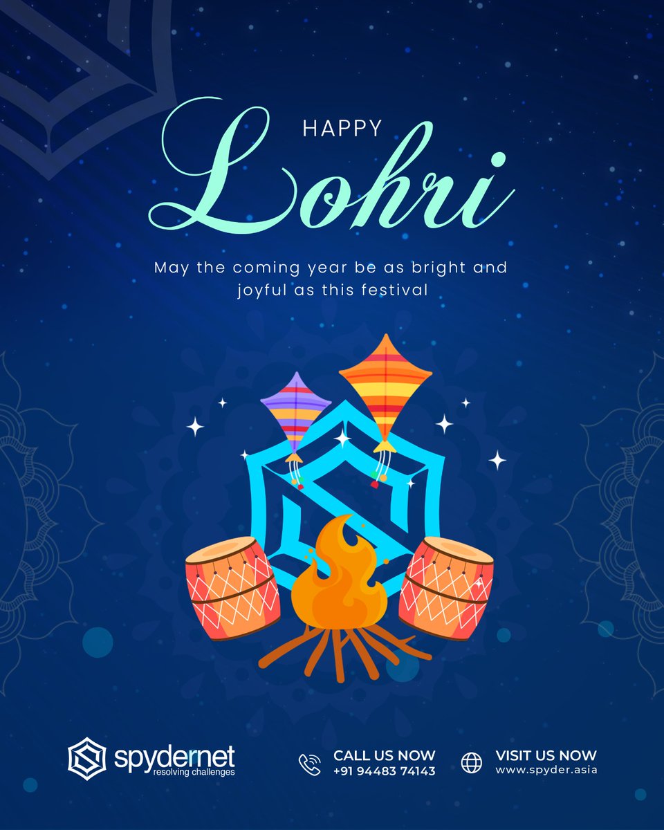 SpydernetTechn1's tweet photo. As the bonfire of Lohri is lit, may it bring warmth to your heart and usher in a year full of good luck and prosperity.
.
.
Contact Us: 79758 15836
Visit Us : https://t.co/JMhKHH49mX
#lohri #HappyLohri #lohrifestival #celebrate #india #spydernettechnologies #Marketingagency #seo https://t.co/geANkQJubP
