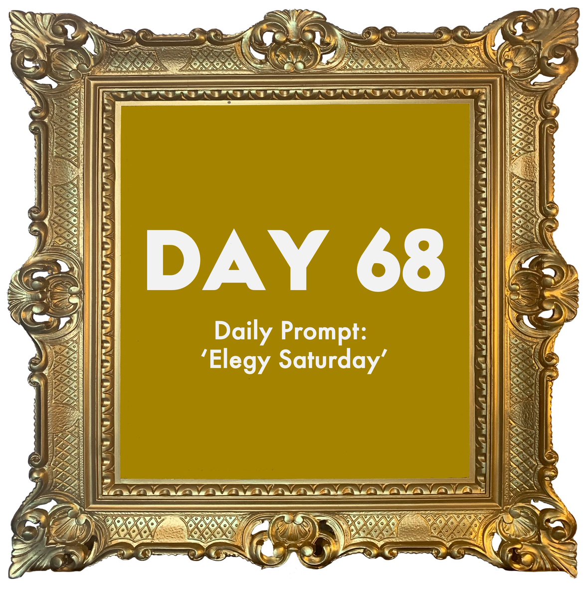 Today’s poem is an Elegy. No rules, but the subject matter is death. Often written about a loved one to be performed at a funeral, we want you create a character, and write an elegy for them.