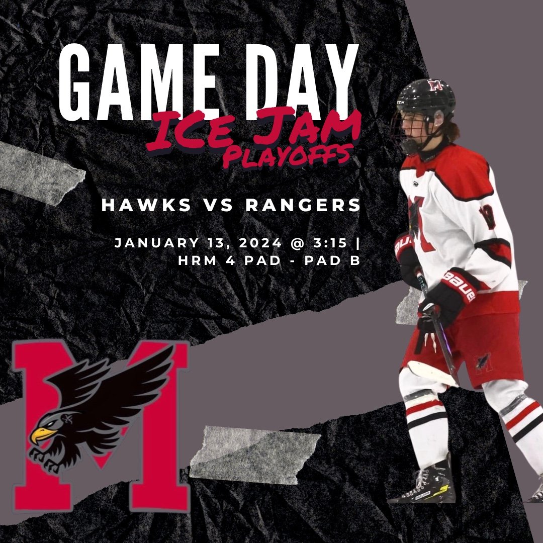 Round of 16 begin today at <a href="/EastCoastIceJam/">Cleve’s Source For Sports IceJam</a> 
Hawks play against the Rangers U15 Major Hockey Club

Go Hawks! 
#u15aaamajorhawks