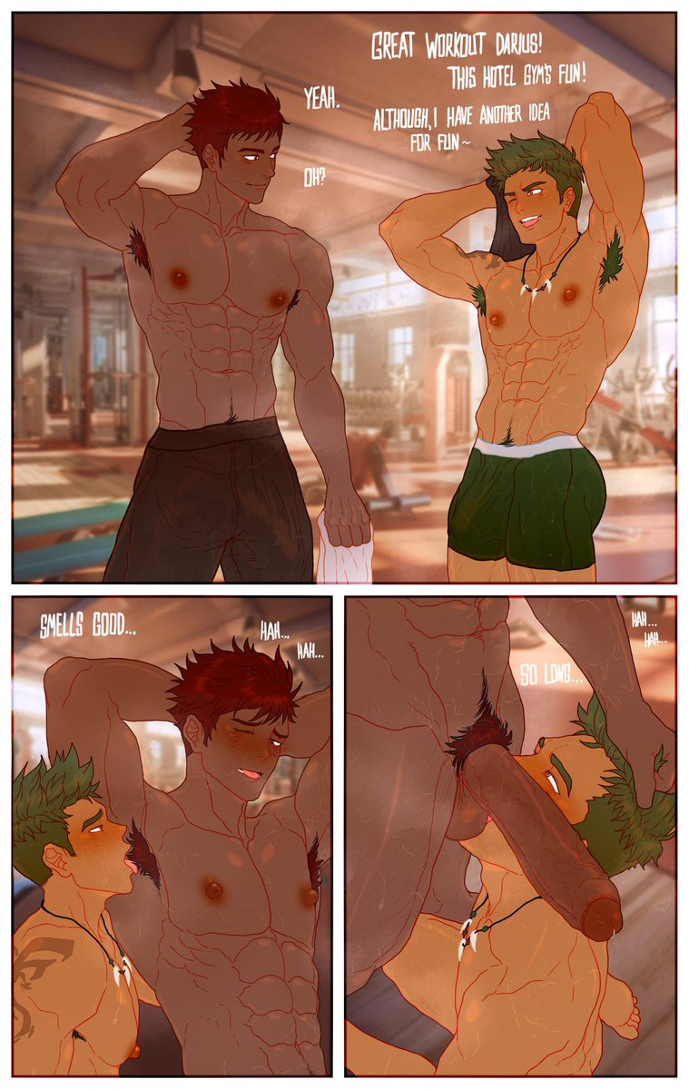 Darius and Aiden workout in other ways... 🅿️🤪😍🥴😏💦@blitsblgames #campbuddyscoutmasterseason #nsfwartwork