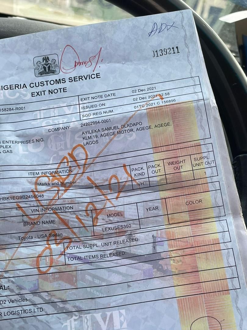 Lexus es350 2011 upgraded to 2018
Registered 
Oven baked once
Untampered engine or gear
Chilling ac
Full option
2021 on custom 
No single issue
Price:6.5M
Location:Costain