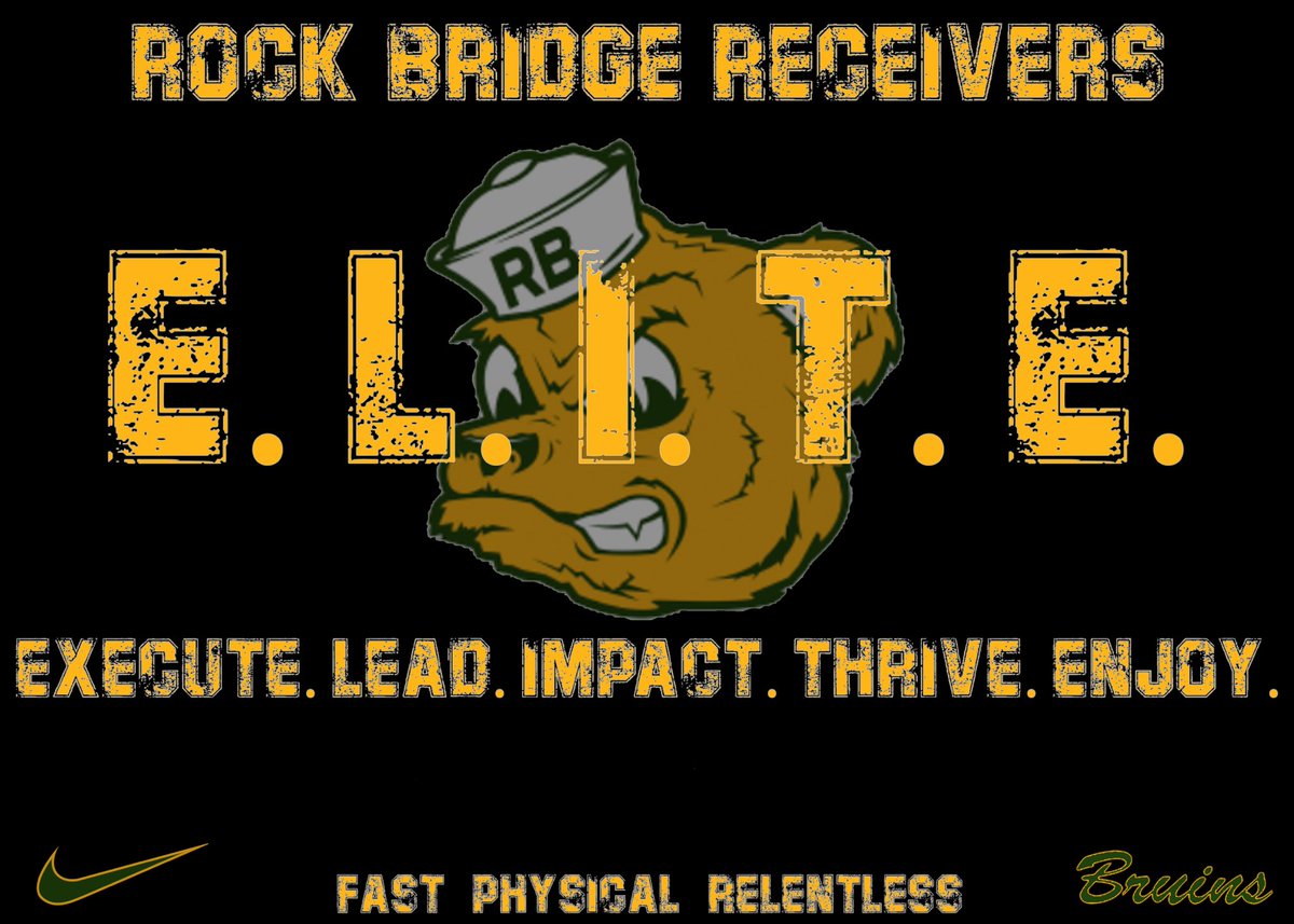 CoachStehle_'s tweet photo. EXECUTE what is asked of you.
LEAD by example.
IMPACT your teammates and the game.
THRIVE in the moment.
ENJOY the opportunities.
#ELITE 🏆
#BearRaid 🐻
#MOB 😤
#FASTPHYSICALRELENTLESS 💨 💪🏽
#OURBEST 💯
@Drevyn16 @DevinHolt_ @RileyRolwing @Coach_Perkins @CoachAHarrell11 https://t.co/B8hitRHy7p