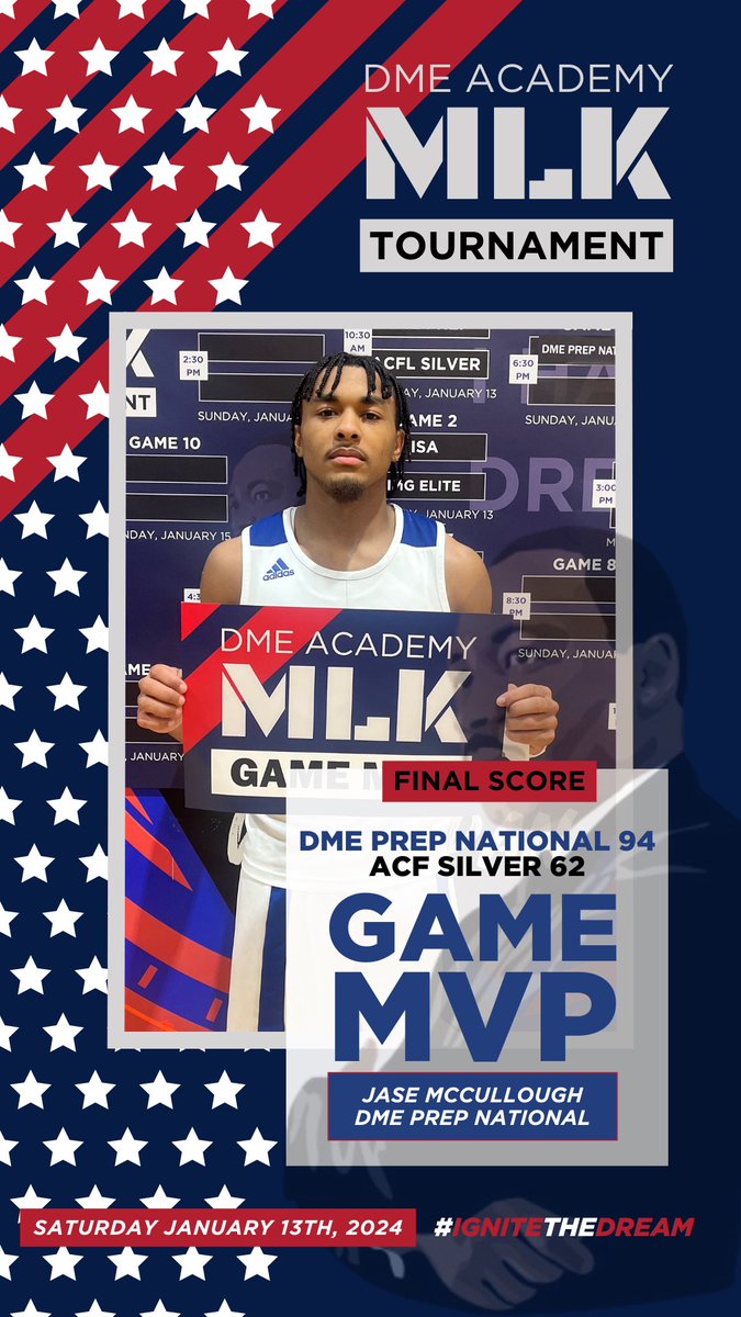 MVP of <a href="/DMESportsAcad/">DME Academy</a> vs ACF Silver

#2 Jase McCullough <a href="/JaseMccullough/">Jase McCullough</a> 

-21pts 

#DMEMLK
