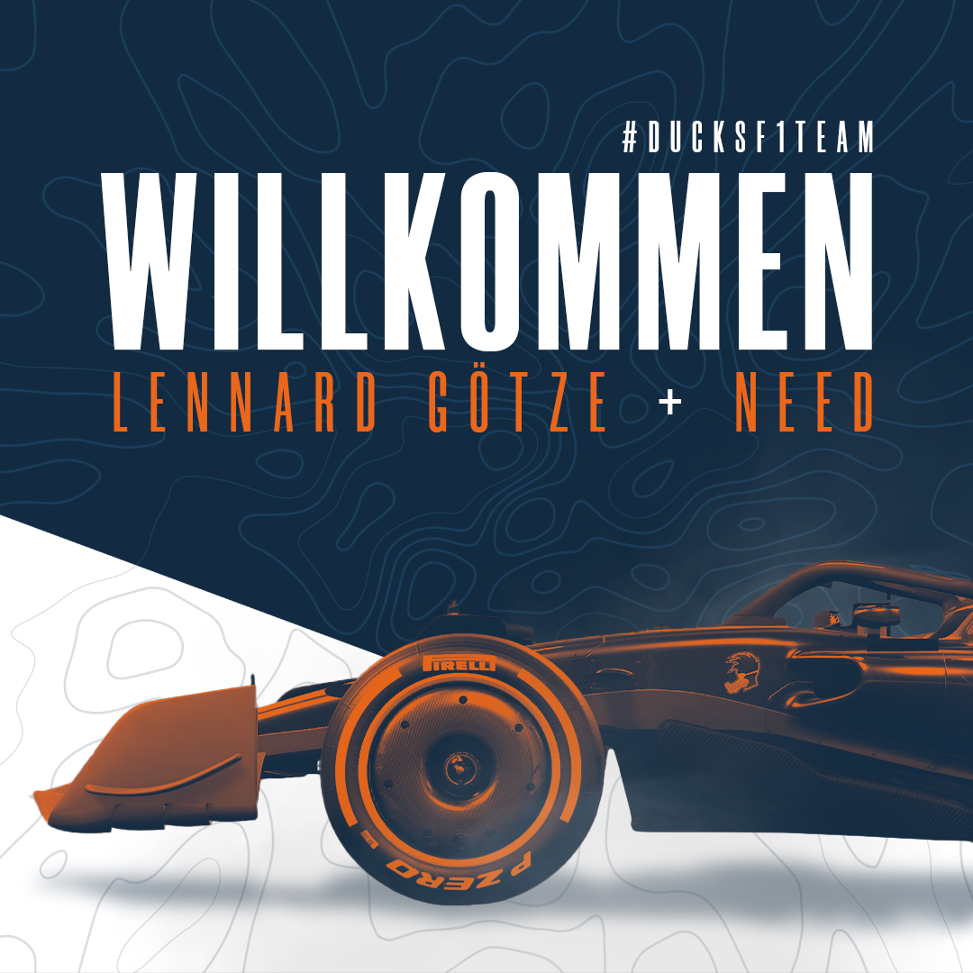 Welcome Lennard and 'Need' to our Team, two of 🇩🇪 fastest #F1 athletes. Lennard is transferring from <a href="/TeamTF10/">Team TF10 Esports</a> to the <a href="/PlayingDucks/">Playing-Ducks e. V. 🇩🇪🦆</a> 👊✌️

Willkommen Lennard und 'Need' in unserem Team, zwei der schnellsten F1-Athleten 🇩🇪. Lennard wechselt von <a href="/TeamTF10/">Team TF10 Esports</a> zu den <a href="/PlayingDucks/">Playing-Ducks e. V. 🇩🇪🦆</a> 🦆