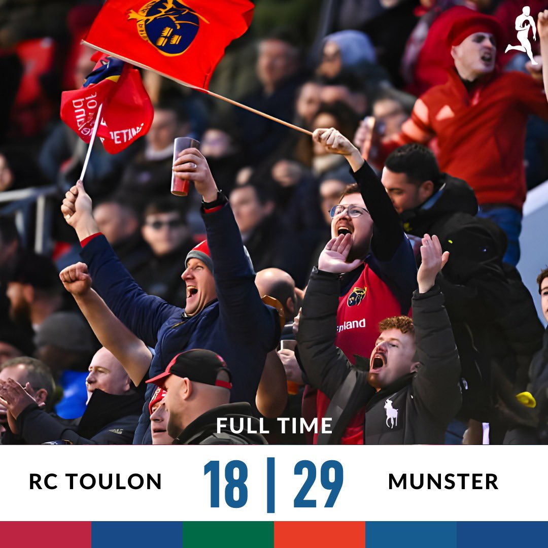 ultimaterugby's tweet photo. 4 Tries for Munster as they beat RC Toulon!
#MUNvTOU https://t.co/eKReCURFAE