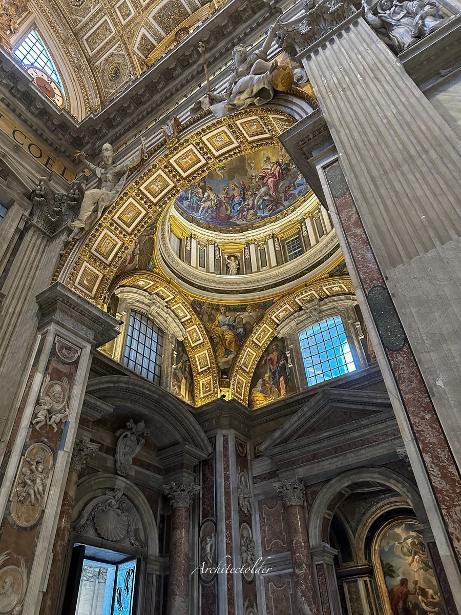 Architectolder's tweet photo. Perhaps the most beautiful building in all of the world, Saint Peter’s Basilica. https://t.co/FRAmJLa3OG