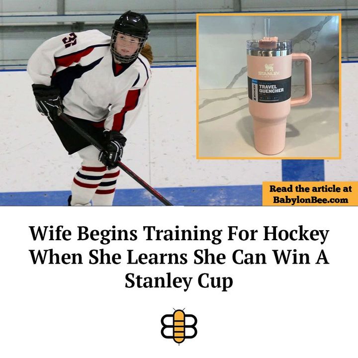 EnderBowen's tweet photo. Totally my daughter. I'd never heard of these til this past Christmas.
#StanleyMugs #Stanleys #BabylonBee https://t.co/EVx4n4hWXx