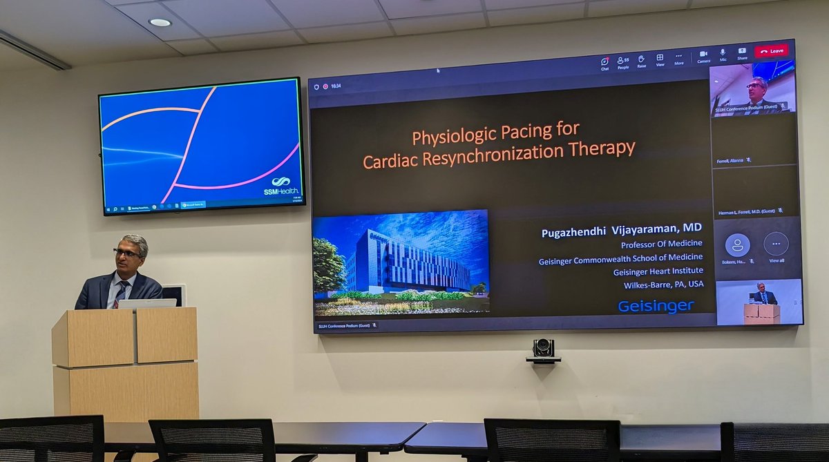 Had the pleasure of attending @Hisdoc1's #grandrounds @SLU_GME on #physiologicpacing and the freshest data on #LBBP. We're excited to translate this to our patients! #CardioTwitter #EPeeps @RaviNayakMD @KishoreHarjai @MikhalkovaDeana @slusom @SSMHealthSTL @im_slu