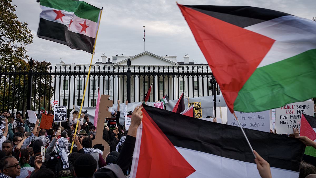 DailyMail's tweet photo. Hundreds of Biden administration employees plan to WALK OUT of their jobs next week in protest of his support for Israel in Hamas war after young White House staffers sent letters criticizing their boss https://t.co/h9ECXJ9Q37 https://t.co/1Jg0kMhJPU