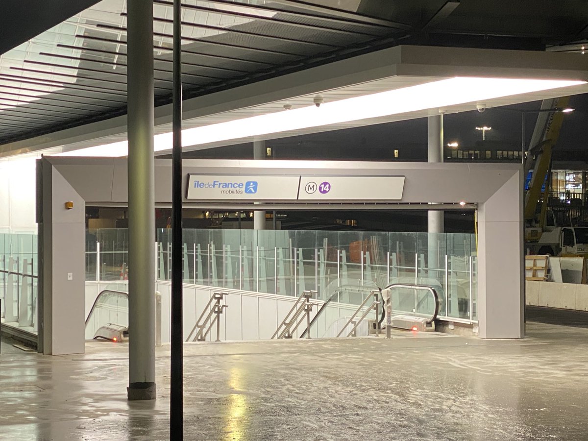CDGFACILE's tweet image. Le prolongement du métro ⁦@Ligne14_RATP⁩ à #orly, ça avance…