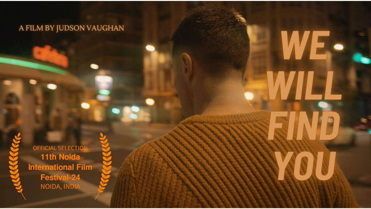 Fantastic! We're Official Selection of the 8th Noida International Film Festival in India 🧡🇮🇳 Congrats Team! @noidafilmfest @MareckiDaBrosky @KevinKatarsis @emsalfre @BRUTALPosters #WeWillFindYOU #neonoir #thriller #crimedrama #shortfilm #entertainment #EntertainmentNews #film